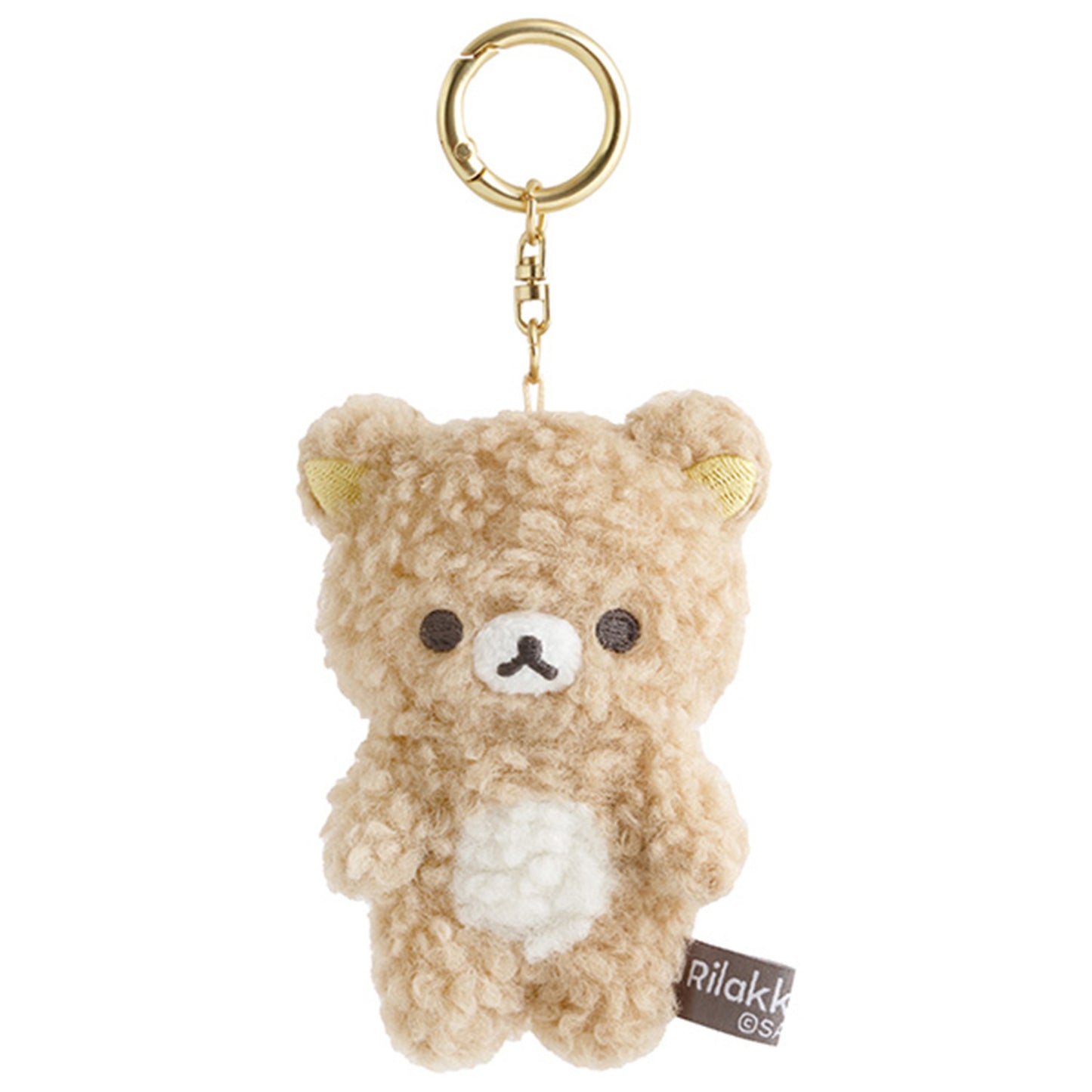 PRE-ORDER | Rilakkuma | Sleeping Together | Rilakkuma Fluffy Boa Keychain Mini Plush