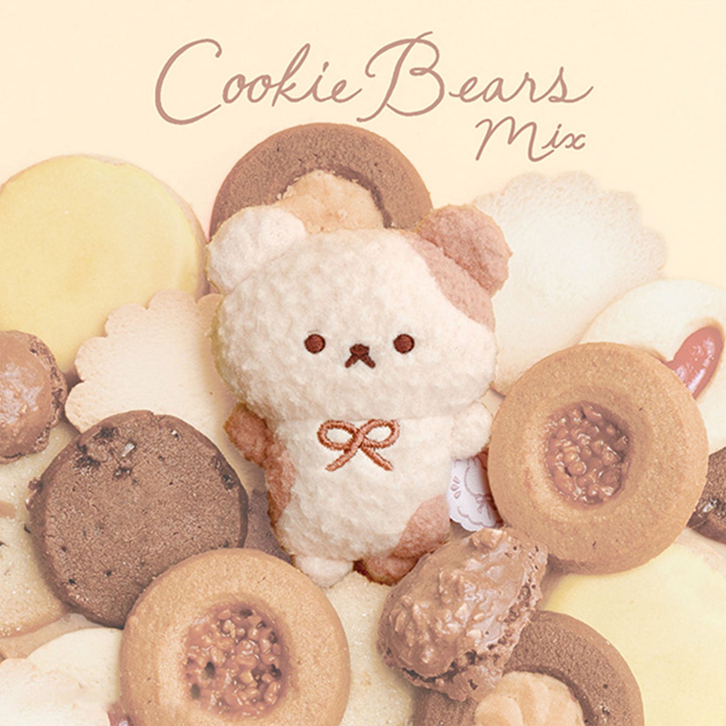 Sugarcocomuu | Cookie Bear (Mixed) Tenori Mini Plush