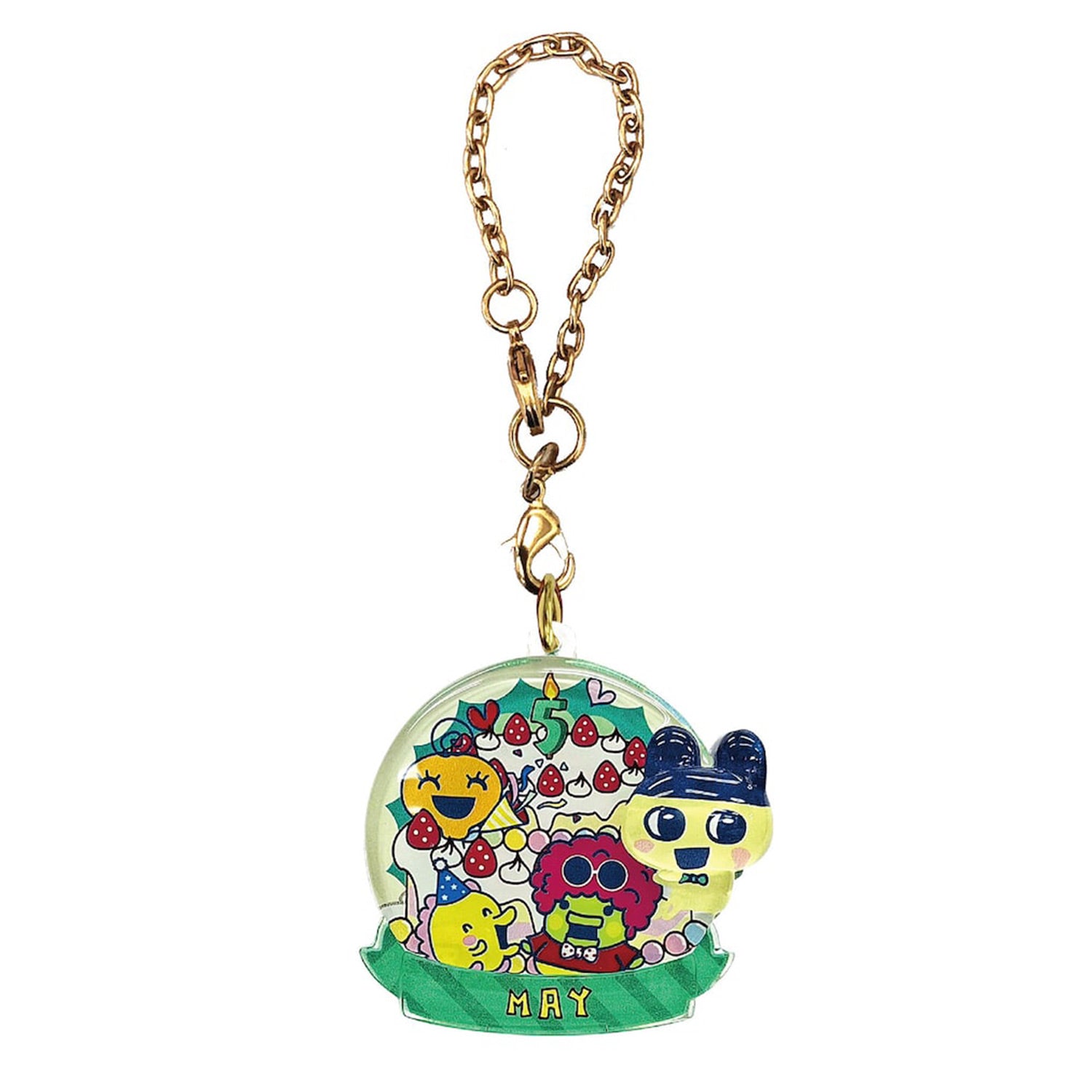 Tamagotchi | Birthday Pukkuri Clear Key Holder | May Keychain