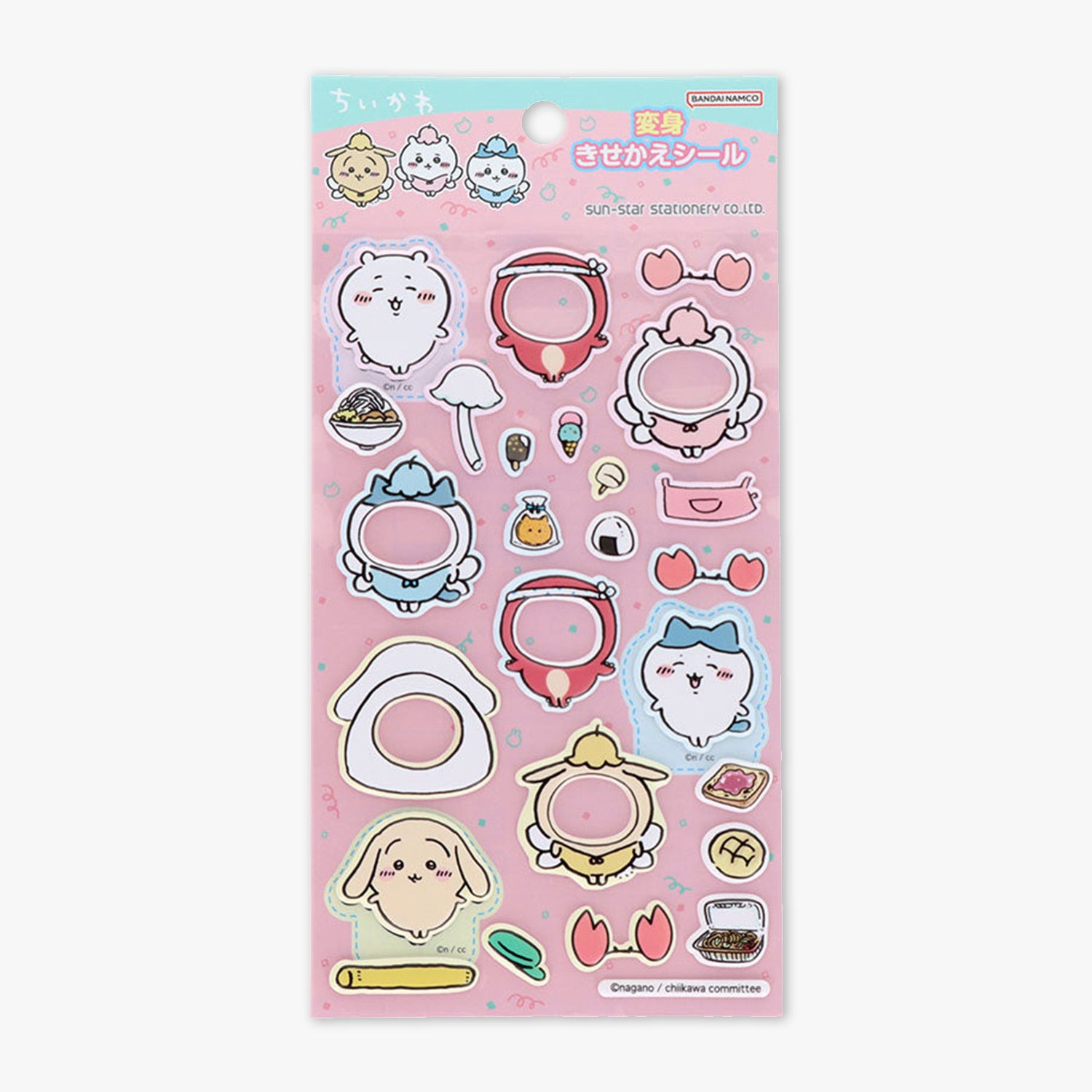 【新品・未使用】VIVISION STICKER SET（2種類） Chiikawa | Transformation Style B (Pink) Stickers – MSClaw25