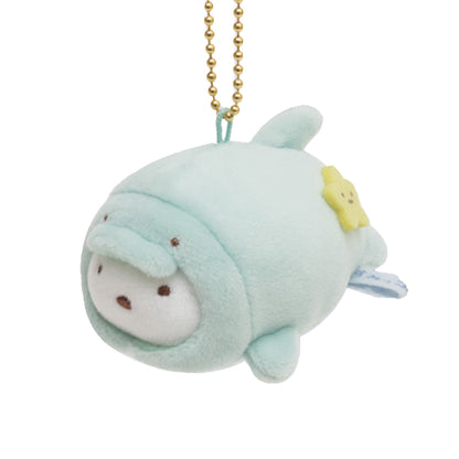 Sumikko Gurashi | Aquarium 2021 | Shirokuma (Dolphin) Mochi Keychain Tenori Mini Plush | Collab Limited