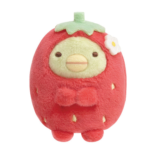 PRE-ORDER | Sumikko Gurashi | 10th Anniversary: Remake Capsule | Penguin? (Strawberry) Tenori Mini Plush