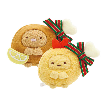 Sumikko Gurashi | Christmas 2024 | Ebifurai no Shippo (Fried Chicken) & Tonkatsu (Teriyaki Chicken) Tenori Mini Plush Set