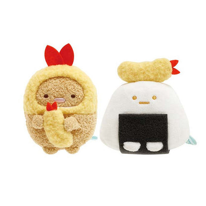 Sumikko Gurashi | I Want to Travel | Tonkatsu & Yama (Ebi Tempura) Tenori Mini Plush Set | Yama Ippai Souvenir Shop Limited