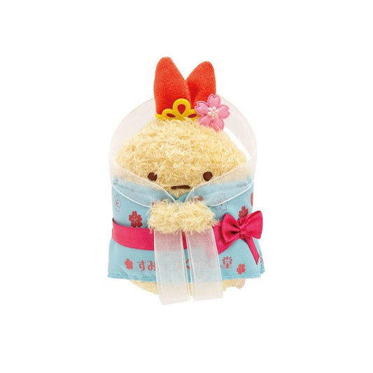 Sumikko Gurashi | Dazaifu Store Limited | Ebifurai no Shippo (Maiden) Keychain Tenori Mini Plush