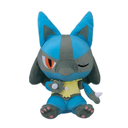 Pokémon | Big Round Colorful Blue | Lucario Winking Sitting Big Plush