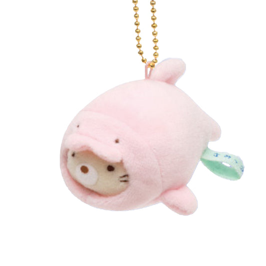 Sumikko Gurashi | Aquarium 2020 | Neko Cat (Dolphin) Mochi Keychain Tenori Mini Plush | Collab Limited