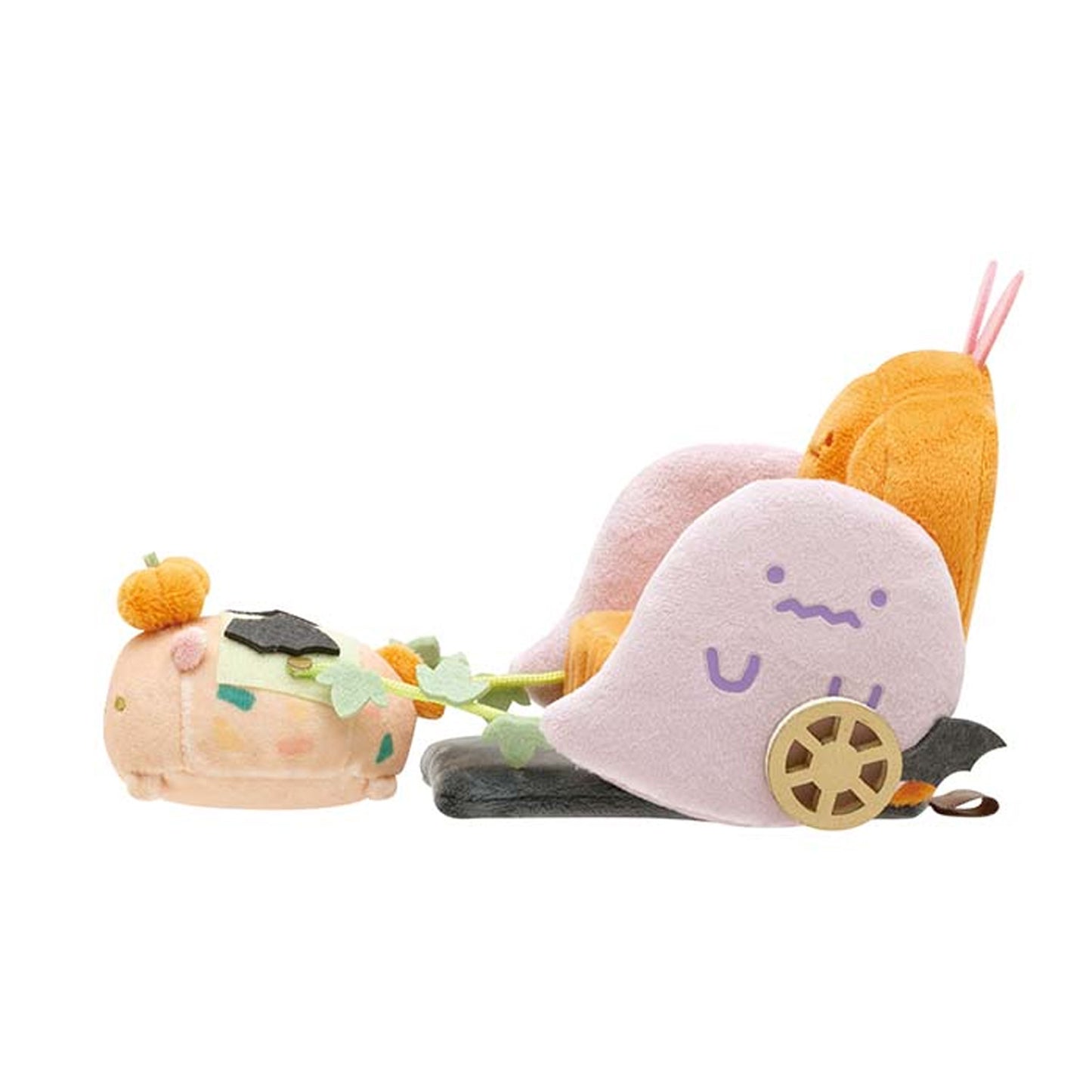 Sumikko Gurashi | Ageage! Agekko Devil Halloween | Pumpkin Carriage & Rice Gome Pegasus Tenori Plush Set