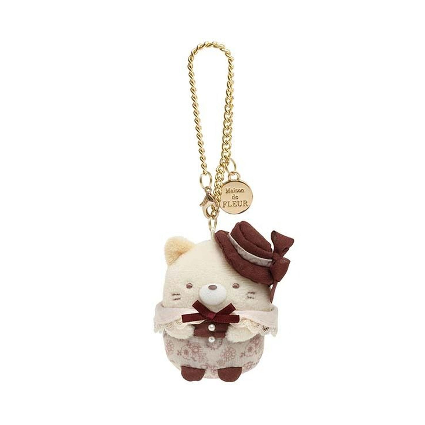 Sumikko Gurashi | Maison de Fleur 2 | Ebifurai no Shippo Keychain Tenori Mini Plush | Limited Edition