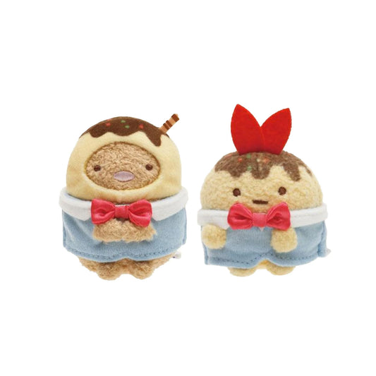 Sumikko Gurashi | Age Age Agekko | Ebifurai no Shippo & Tonkatsu (Takoyaki) Tenori Mini Plush Set | Abeno Q's Mall Shop Limited