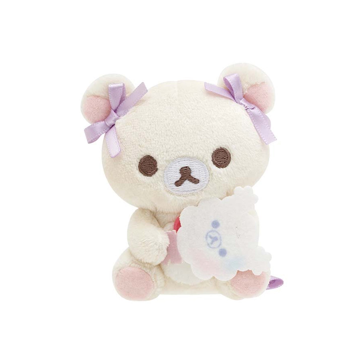 Rilakkuma | Sky's Curly Cotton Candy | Korilakkuma Sitting (Cotton Candy) Tenori Mini Plush