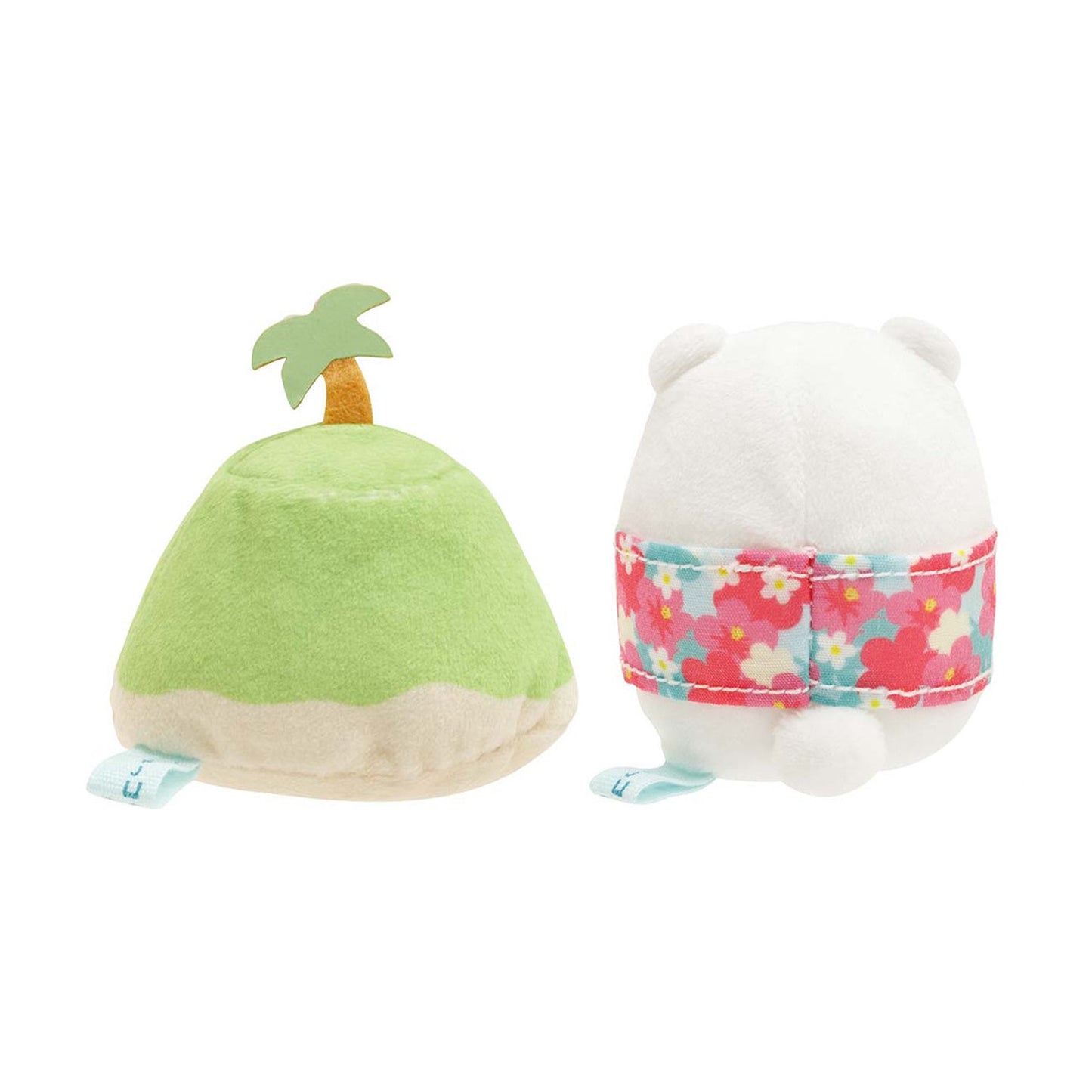 Sumikko Gurashi | I Want to Travel | Shirokuma & Yama (Summer) Tenori Mini Plush Set | Yama Ippai Souvenir Shop Limited