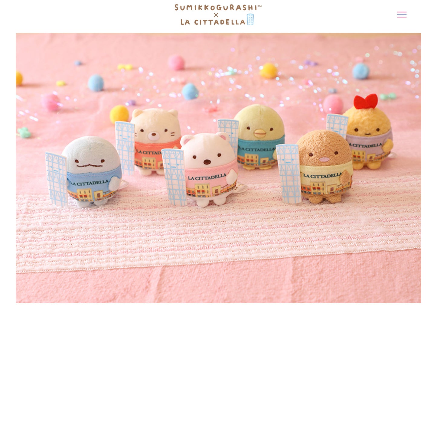 Sumikko Gurashi | La Cittadella | Neko Cat Tenori Mini Plush | Limited Edition