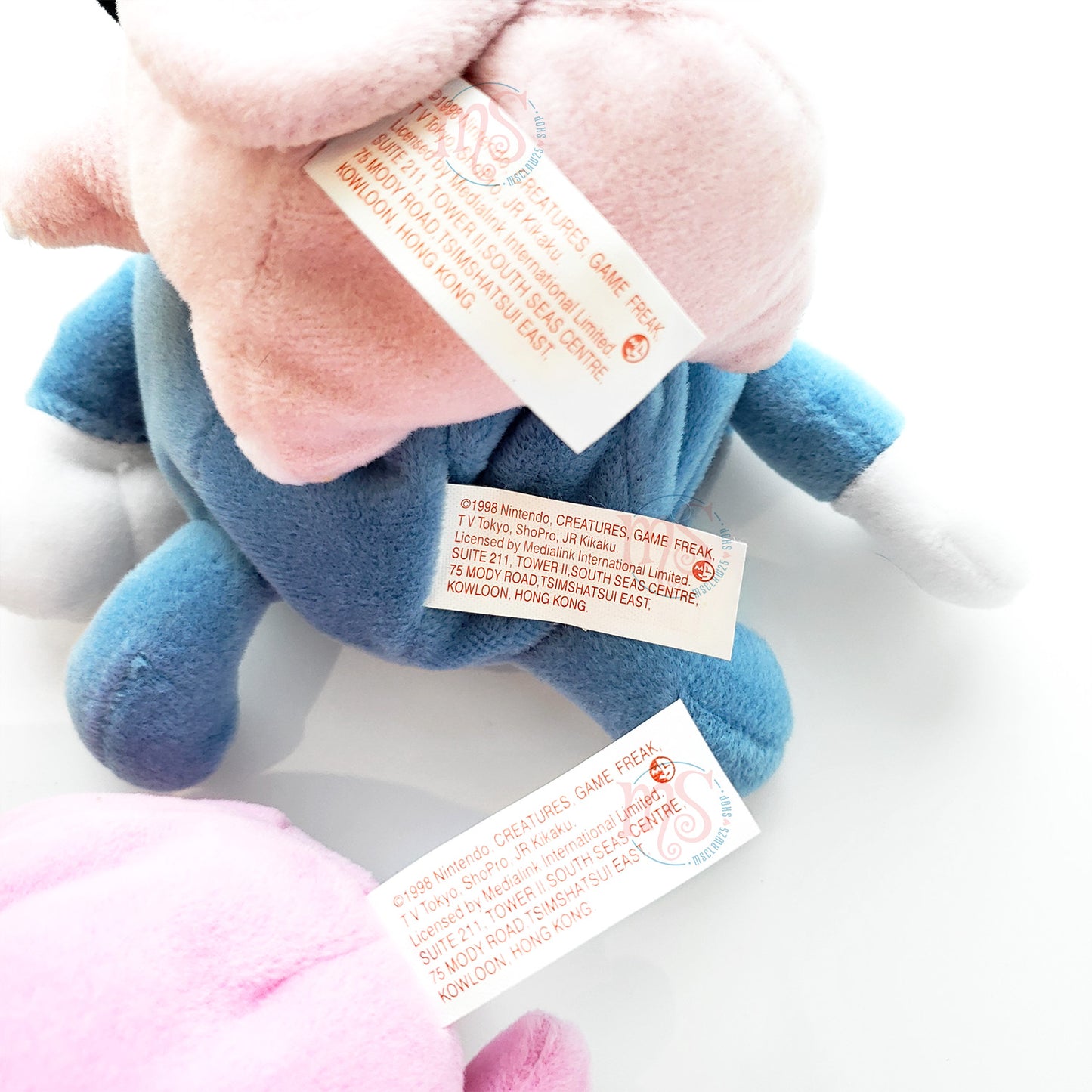 [Vintage] Pokémon | Clefairy Small Beanie Plush | 1998 Hong Kong MTR | Limited Edition | HK Exclusive