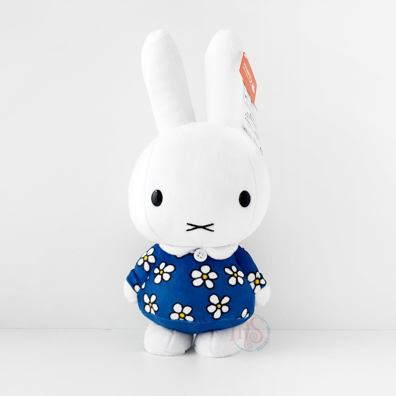 Taito Miffy 2024 Boa Cushion Vol. 2 - Snow Day Miffy in Blue Coat & Orange Scarf & Ha