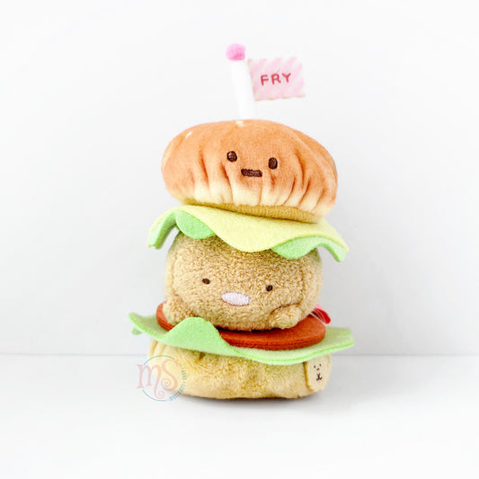 Sumikko Gurashi | Age Age Agekko | Tonkatsu (Burger) Tenori Mini Plush