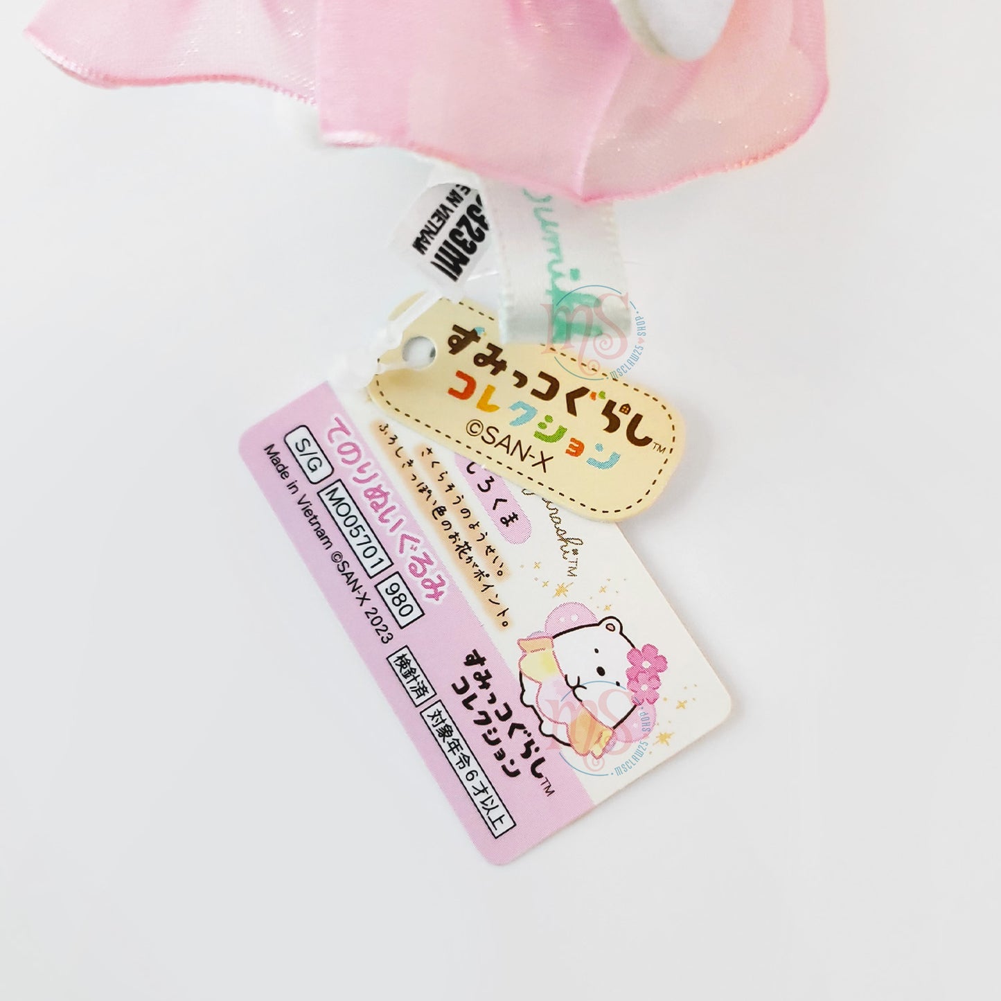 Sumikko Gurashi | Zassou & Fairy's Flower Garden | Shirokuma (Butterfly) Tenori Mini Plush