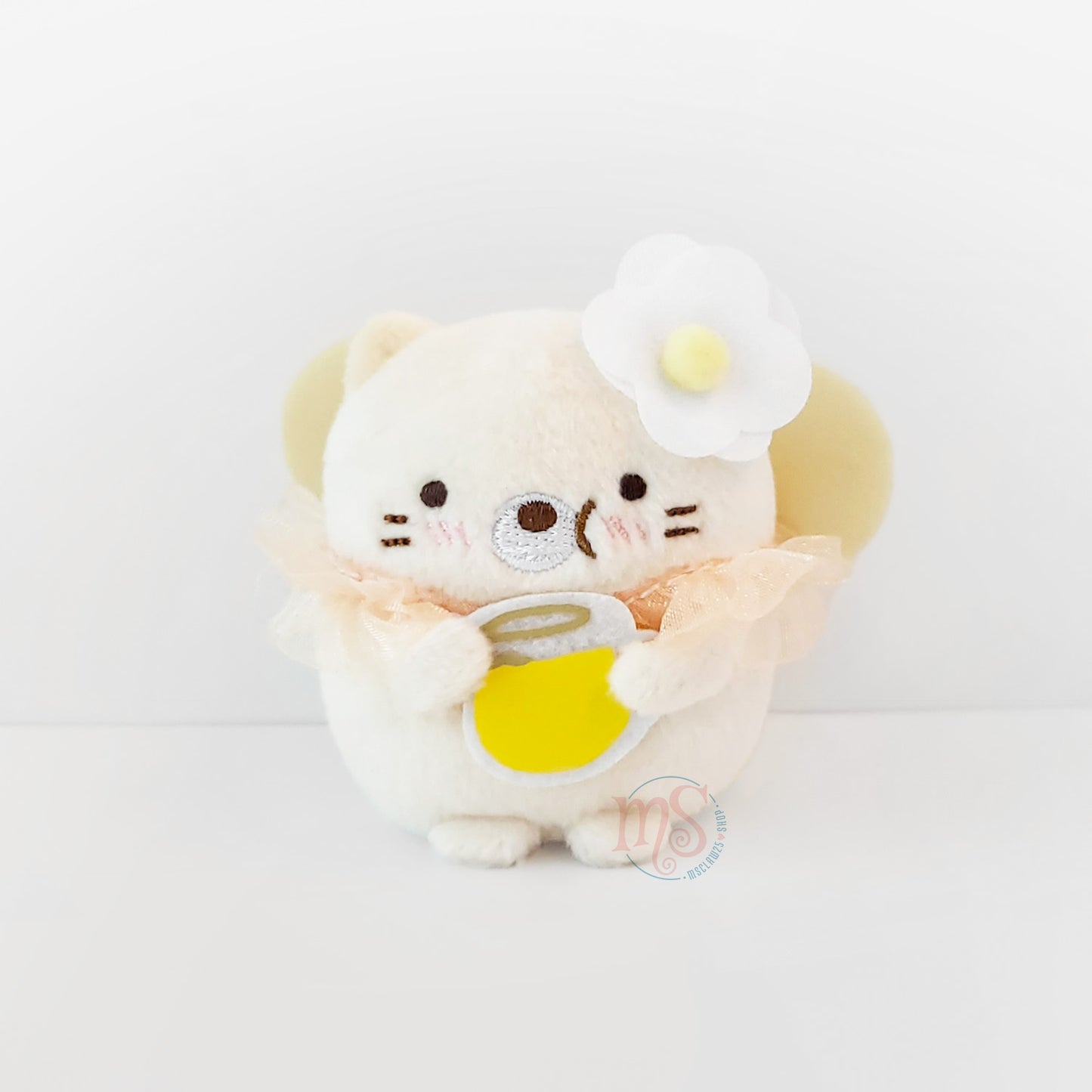 Sumikko Gurashi | Zassou & Fairy's Flower Garden | Neko Cat (Butterfly) Tenori Mini Plush