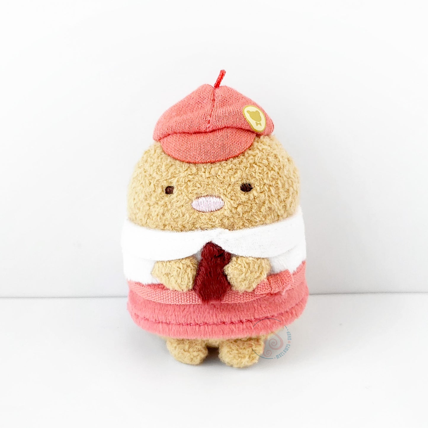 Sumikko Gurashi | Mysterious Child of Makeshift Factory | Tonkatsu (Worker) Tenori Mini Plush | Limited Edition