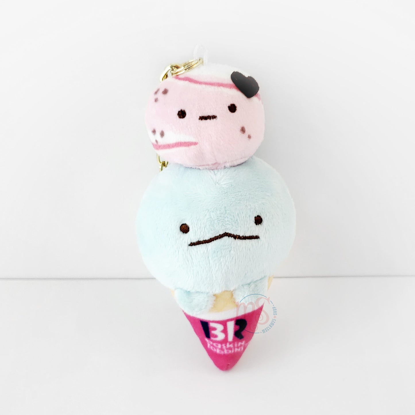 Sumikko Gurashi | Baskin Robbins | Tokage (Love Potion Cone) Keychain Tenori Mini Plush