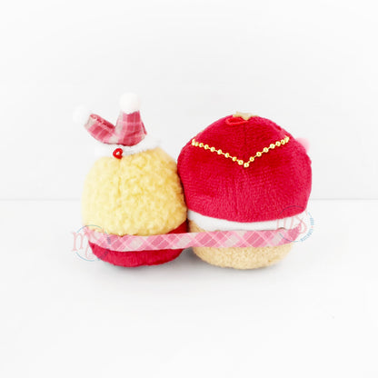 Sumikko Gurashi | Strawberry Christmas 2023 | Tonkatsu & Ebifurai no Shippo Tenori Mini Plush Set