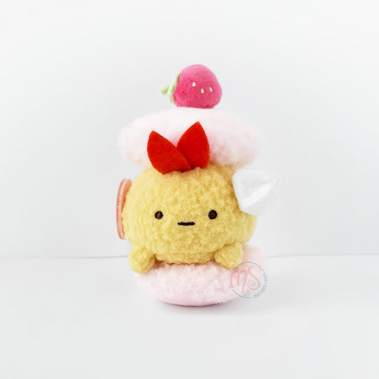 Sumikko Gurashi | Cat Siblings and Sweet Shop | Ebifurai no Shippo (Macaron) Tenori Mini Plush