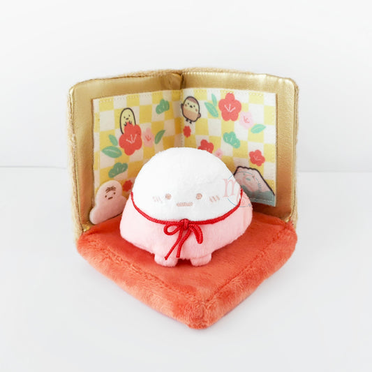 Sumikko Gurashi | New Year 2021 | Yama (Pink) & Okazari Screen Tenori Mini Plush Set