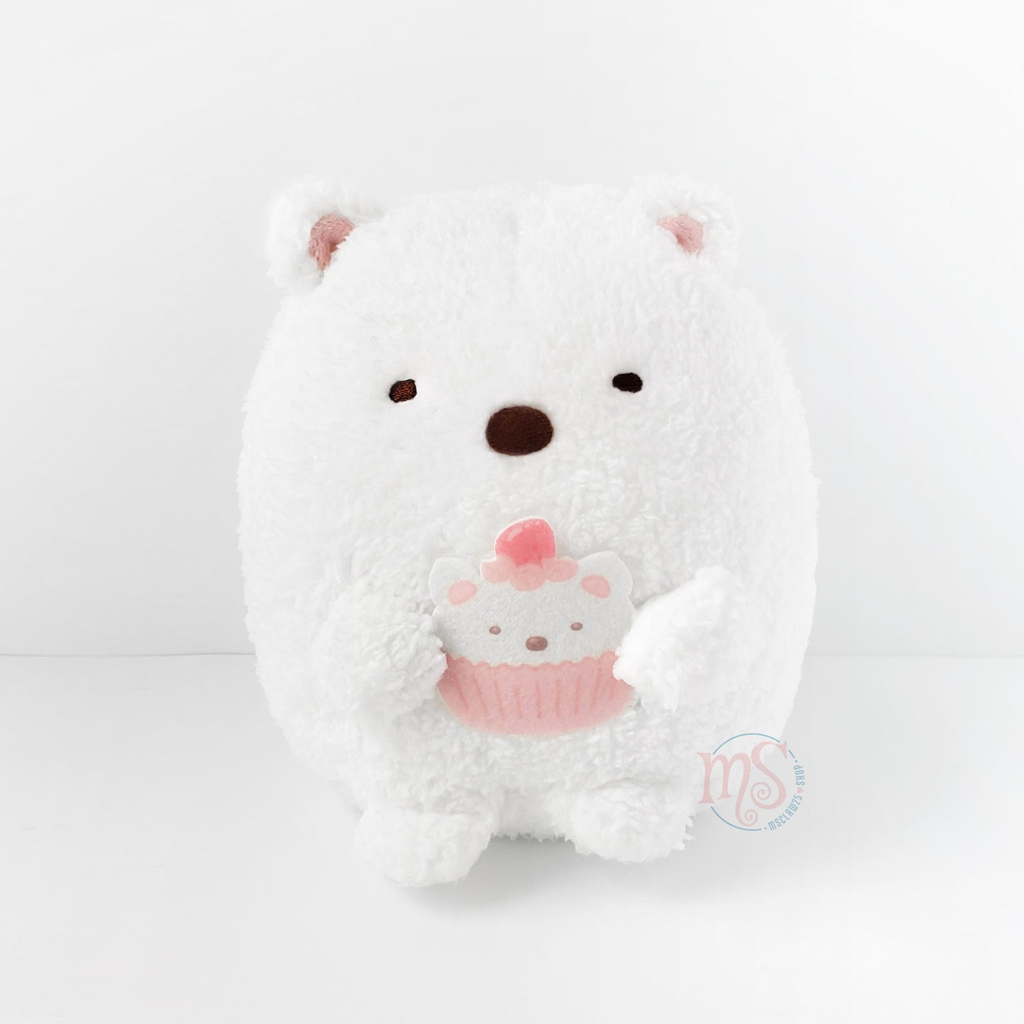 Sumikko Gurashi | Cat Siblings & Sweets Shop  | Shirokuma (Cup Cake) Fluffy Small Plush