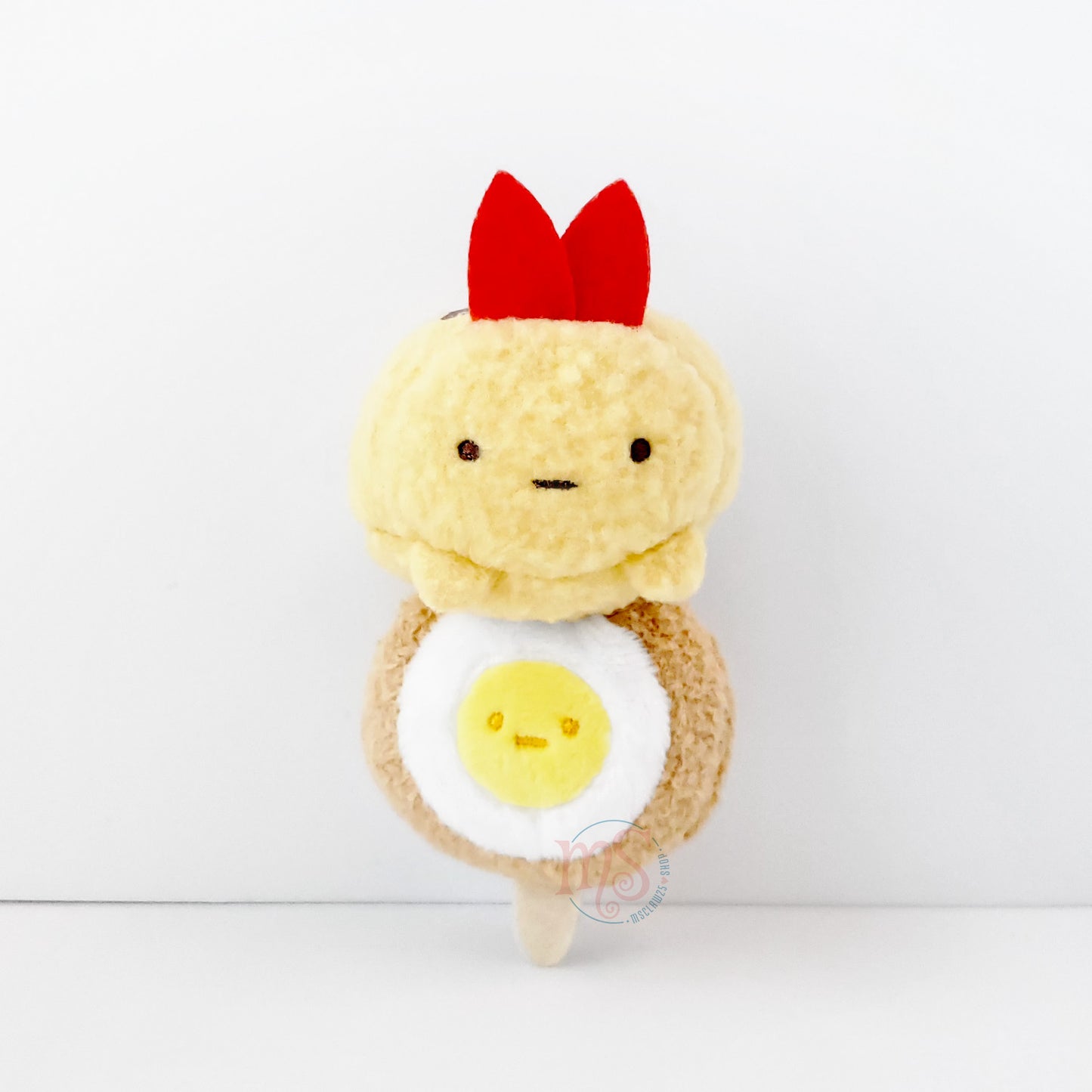 Sumikko Gurashi | Agekko Festival | Ebifurai no Shippo (Egg Cutlet) Tenori Mini Plush | Limited Edition