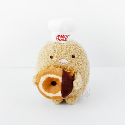 Sumikko Gurashi | Mister Donut | Tonkatsu (Chocolate Fashion) Tenori Mini Plush