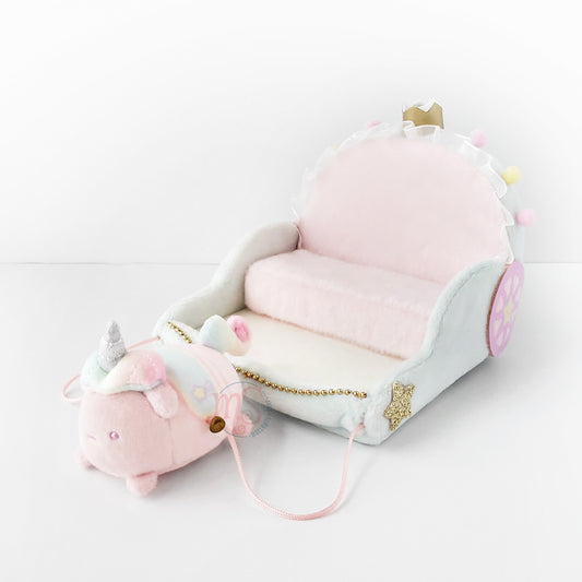 Sumikko Gurashi | Fairy Tale | Tapioca (Unicorn) & Carriage Tenori Mini Plush Set