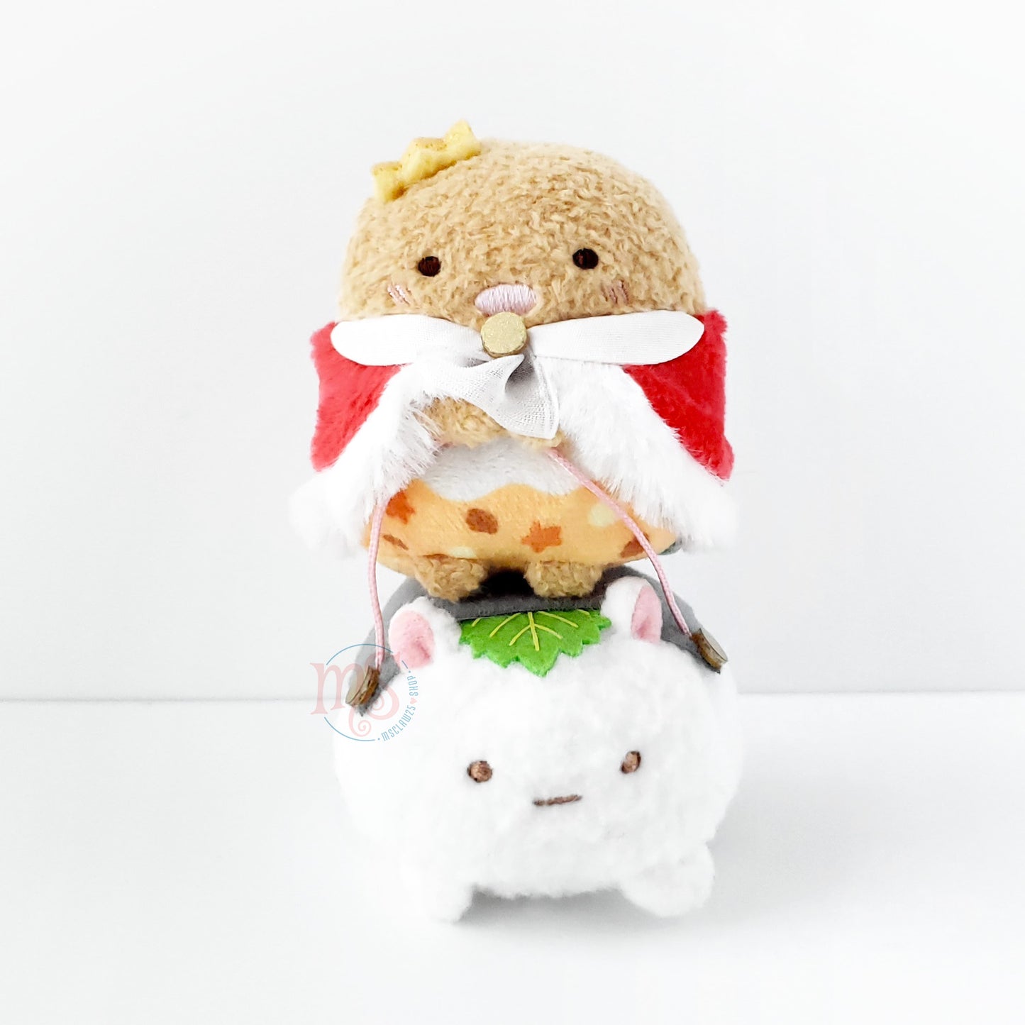 Sumikko Gurashi | Food Kingdom | Tonkatsu (Prince) & Rice Pony Tenori Mini Plush Set