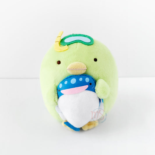 Sumikko Gurashi | Whale Shark Stroll | Penguin? Keychain Mini Plush | Okinawa Regional Limited