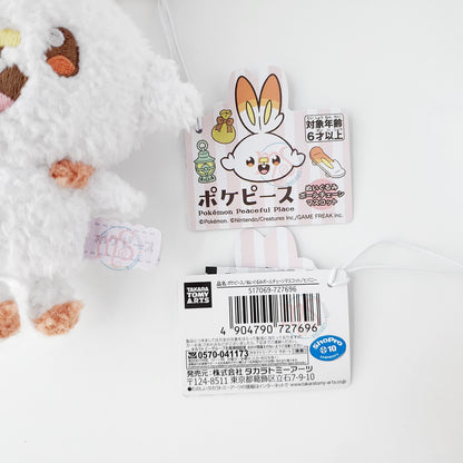 Pokémon | Peaceful Place Pokepeace | Scorbunny Keychain Fluffy Small Plush