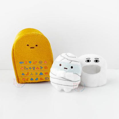 Sumikko Gurashi | Ancient Egypt Exhibition | Tapioca & Mummy Bed Tenori Mini Plush Set | Collab Limited