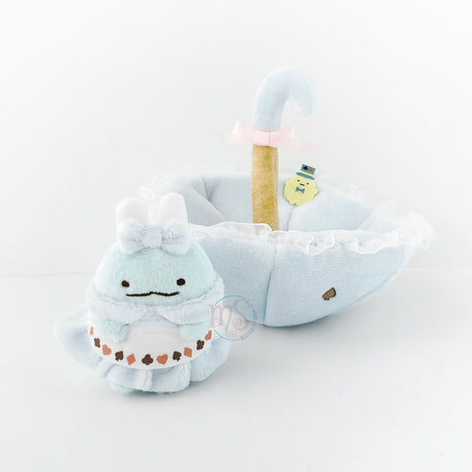 Sumikko Gurashi | Alice in Wonderland | Tokage (Alice) & Umbrella Tenori Mini Plush Set