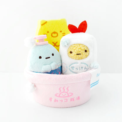 Sumikko Gurashi | Public Bath | Bath Tub Tenori Mini Plush Set | Shop Limited