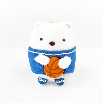 Sumikko Gurashi |  Xebio Basketball 2 | Shirokuma Keychain Tenori Mini Plush | Collab Limited