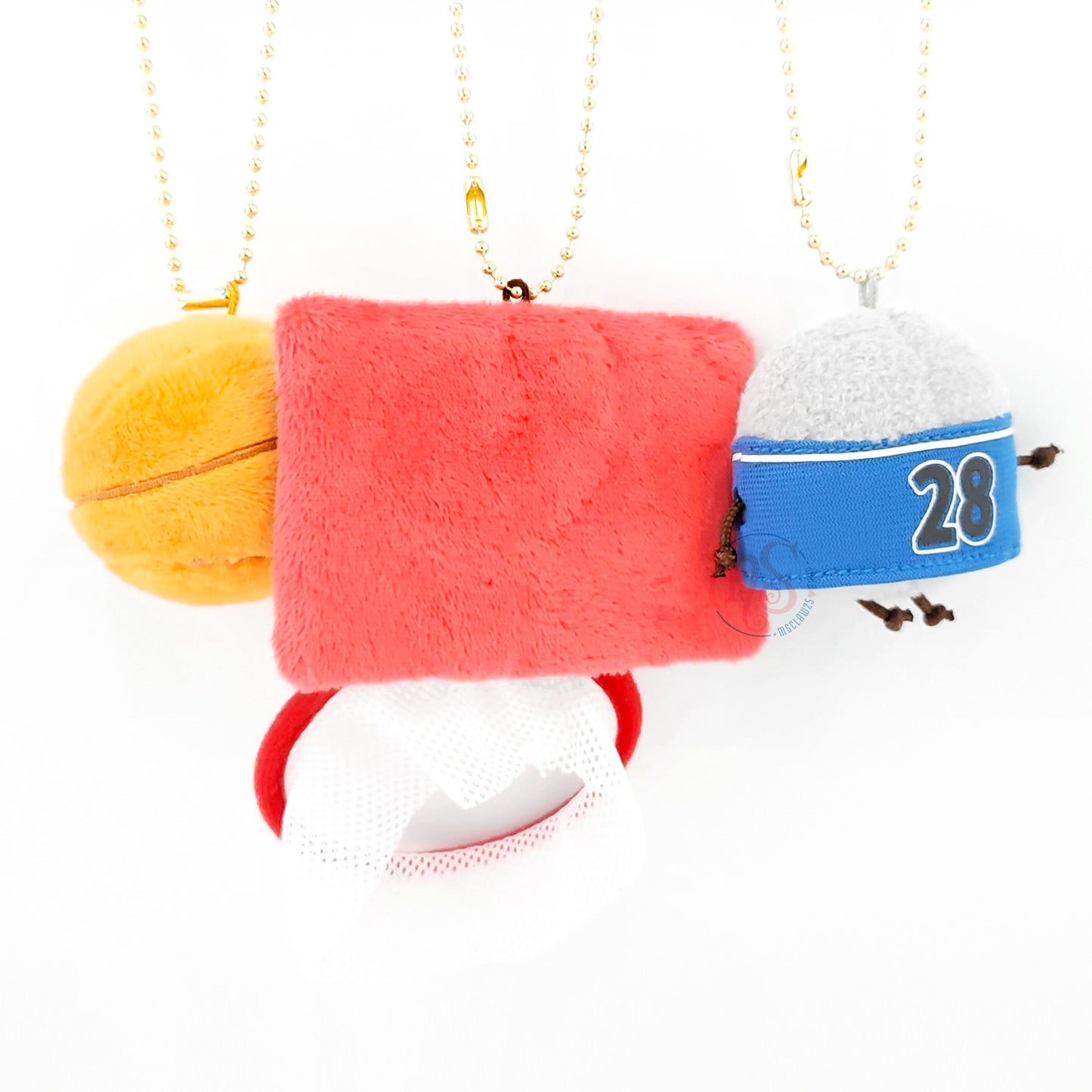 Sumikko Gurashi |  Xebio Basketball 2 | Hokori Dust & Hoop Keychain Tenori Mini Plush Set | Collab Limited