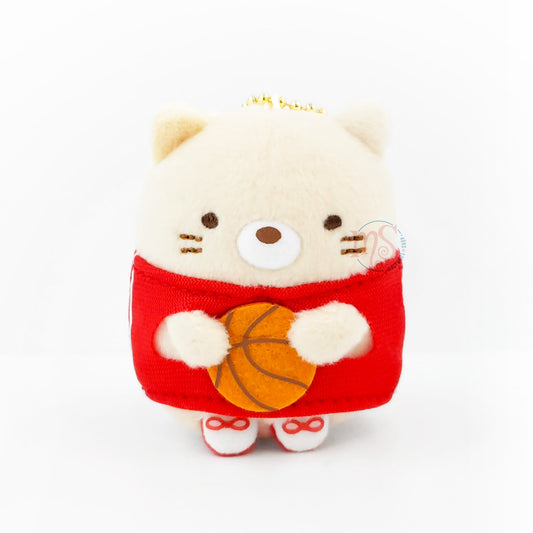 Sumikko Gurashi |  Xebio Basketball 1 | Neko Cat Keychain Tenori Mini Plush | Collab Limited