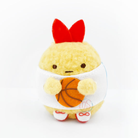 Sumikko Gurashi |  Xebio Basketball 1 | Ebifurai no Shippo Keychain Tenori Mini Plush | Collab Limited