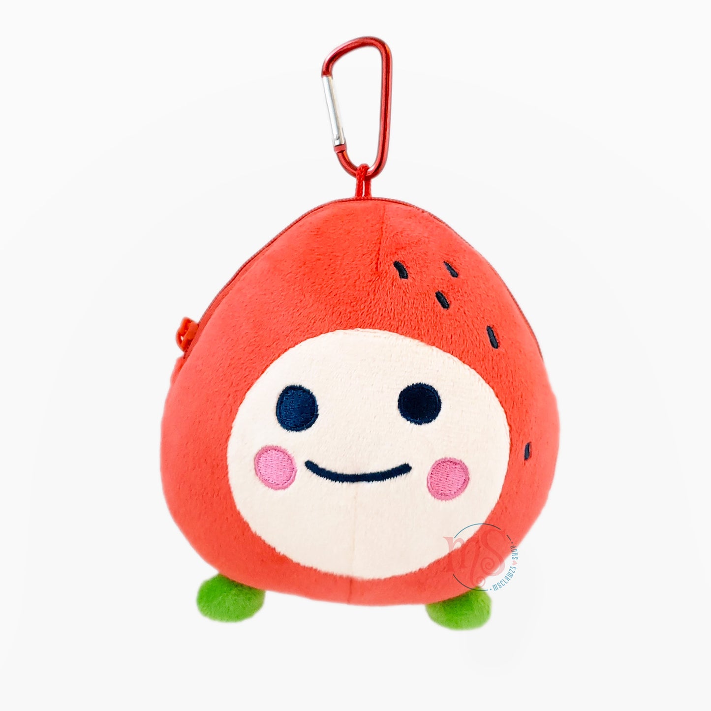 Tamagotchi | Ichigotchi Small Plush Pouch with Carabiner