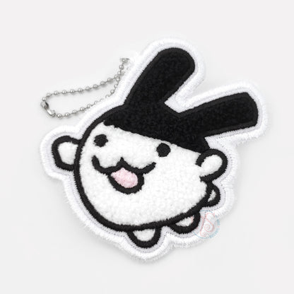 Tamagotchi |  Embroidered Patch Charm | Mimitchi Keychain with Clip