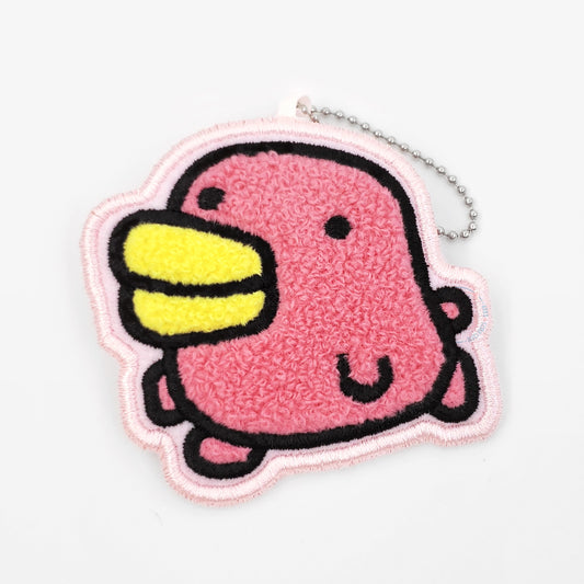 Tamagotchi |  Embroidered Patch Charm | Hashizoutchi Keychain with Clip