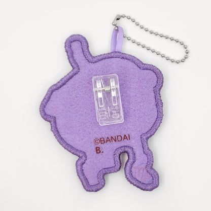 Tamagotchi |  Embroidered Patch Charm | Oyajitchi Keychain with Clip