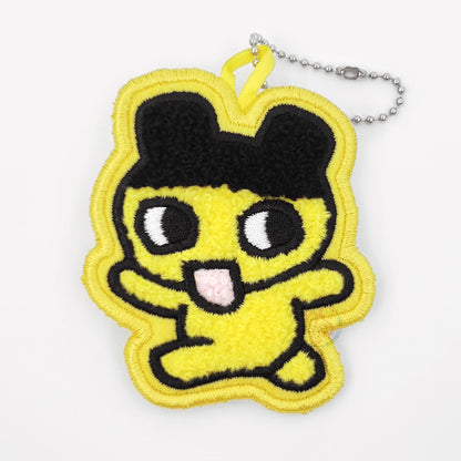 Tamagotchi | Bestickter Patch-Anhänger | Mametchi-Schlüsselanhänger mit Clip