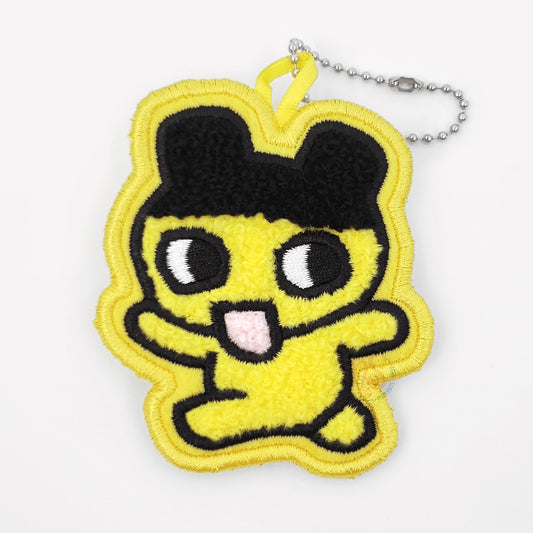 Tamagotchi |  Embroidered Patch Charm | Mametchi Keychain with Clip