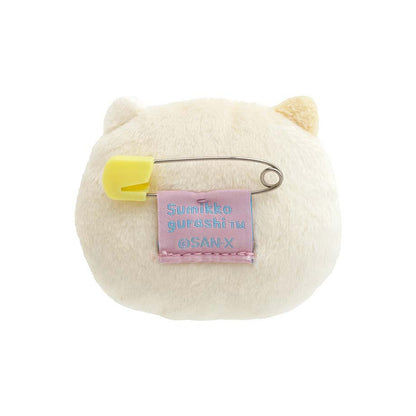 PRE-ORDER | Sumikko Gurashi | Emoji Series | Neko Cat (Yummy) Mini Plush Badge