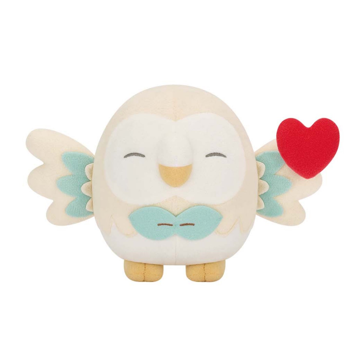 Pokémon | Pokepeace Mellow Heart | Rowlet (Heart) Small Plush