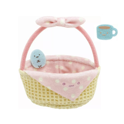 Sumikko Gurashi | Sumikko Mono SumiKore: Love Series | Furoshiki (Basket) Tenori Mini Plush